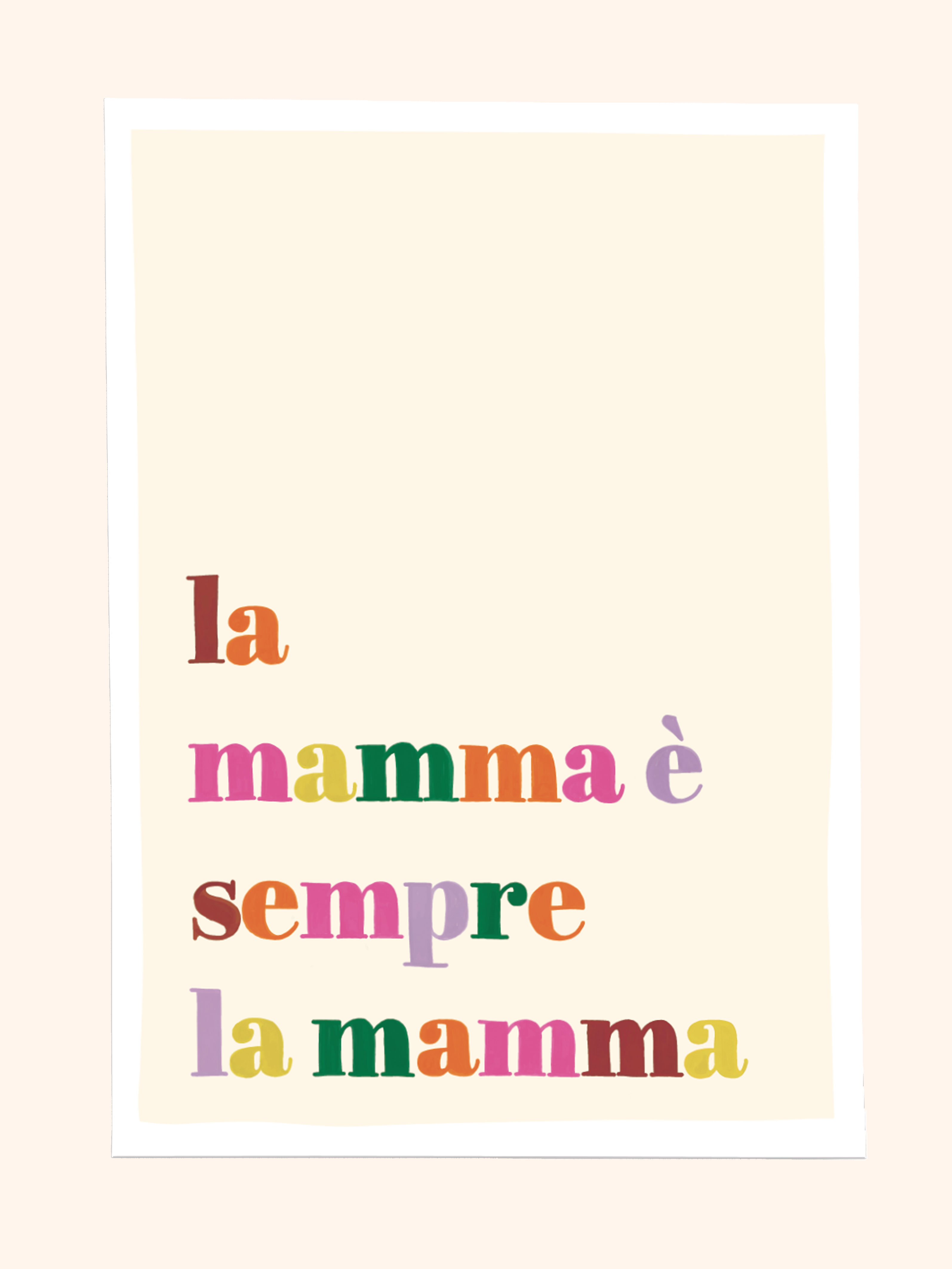 Affiche La Mamma 